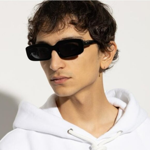 Off-White Women Sunglasses Black Grey Rectangle OERI13C RENTON 1007 BRAND NEW main image 7
